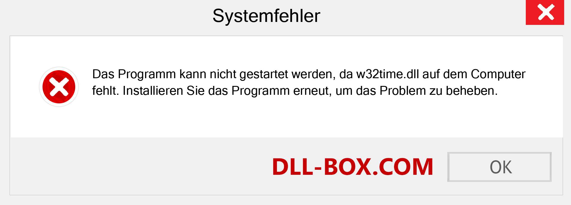 w32time.dll-Datei fehlt?. Download für Windows 7, 8, 10 - Fix w32time dll Missing Error unter Windows, Fotos, Bildern